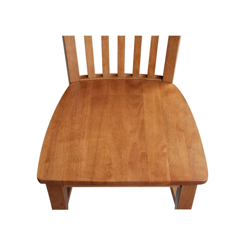 Chaises hautes Cosmo Mission en bois massif, lot de 2