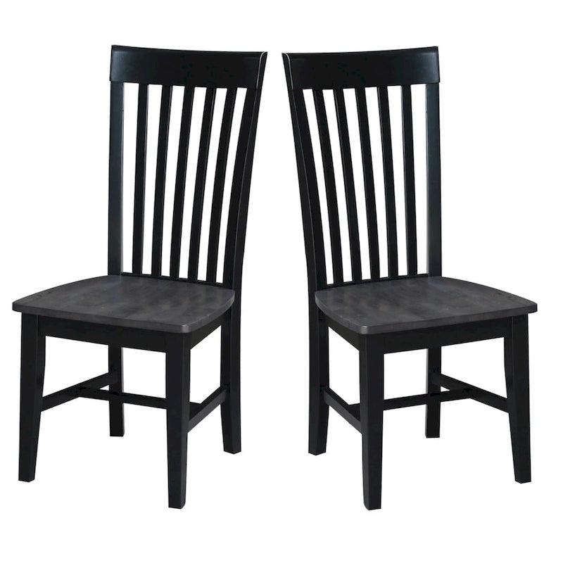 Chaises hautes Cosmo Mission en bois massif, lot de 2