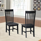 Chaises hautes Cosmo Mission en bois massif, lot de 2