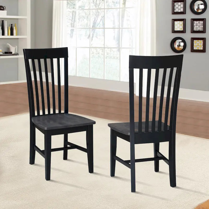 Chaises hautes Cosmo Mission en bois massif, lot de 2