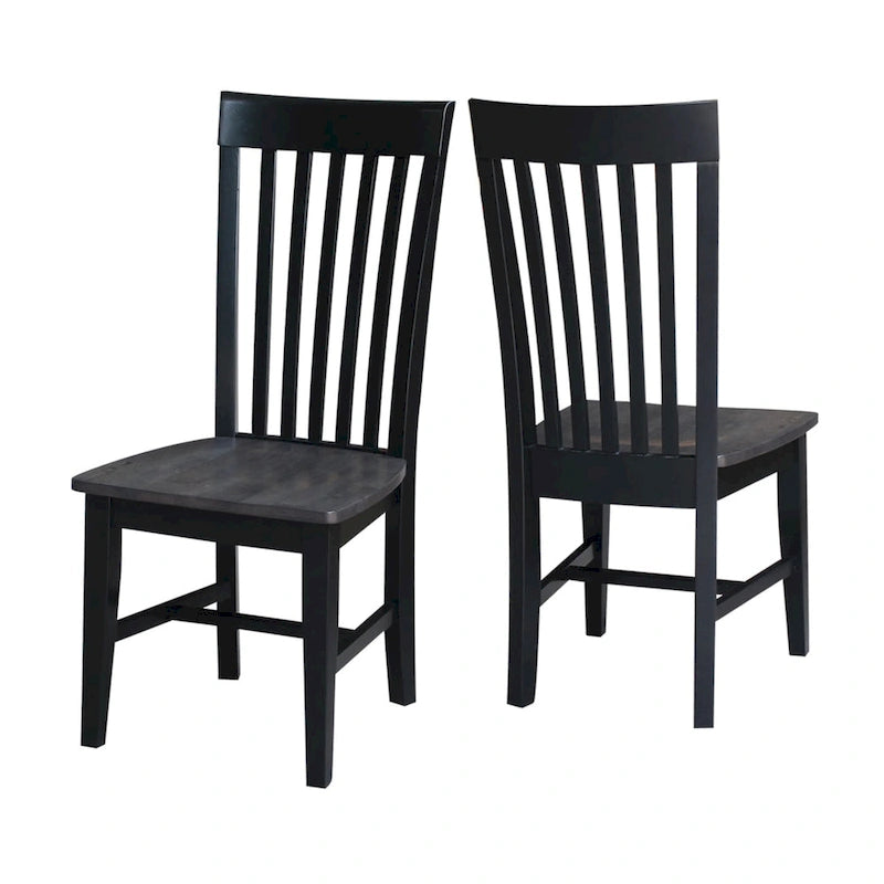 Chaises hautes Cosmo Mission en bois massif, lot de 2