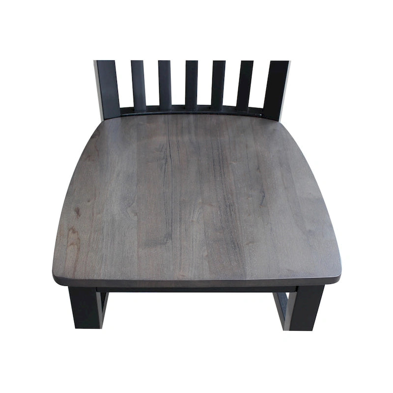 Chaises hautes Cosmo Mission en bois massif, lot de 2
