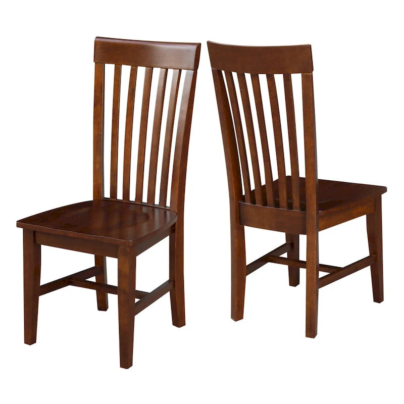 Chaises hautes Cosmo Mission en bois massif, lot de 2