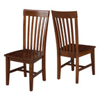 Chaises hautes Cosmo Mission en bois massif, lot de 2