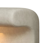 Banc d'entrée en cuir capitonné avec lumière LED à détecteur pour salon, chambre, bout de lit